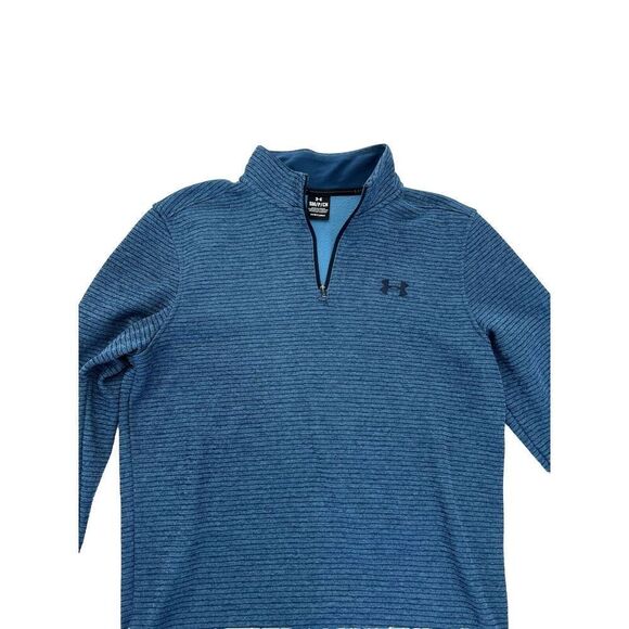 Under Armor Storm Blue Quarter Zip Pullover Jacket. Mens‎ Small. - Picture 4 of 7